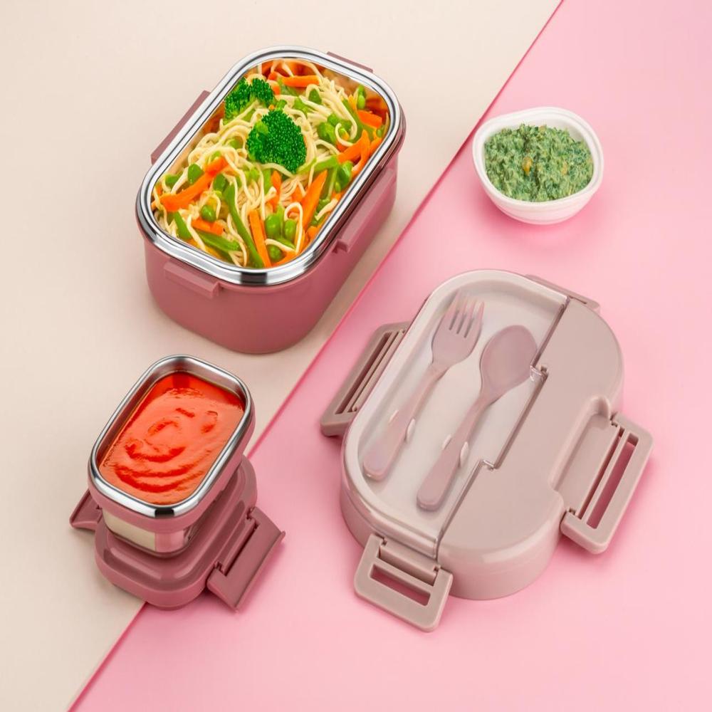 Stainless Steel Lunch Box-RETRO LUNCHBOX