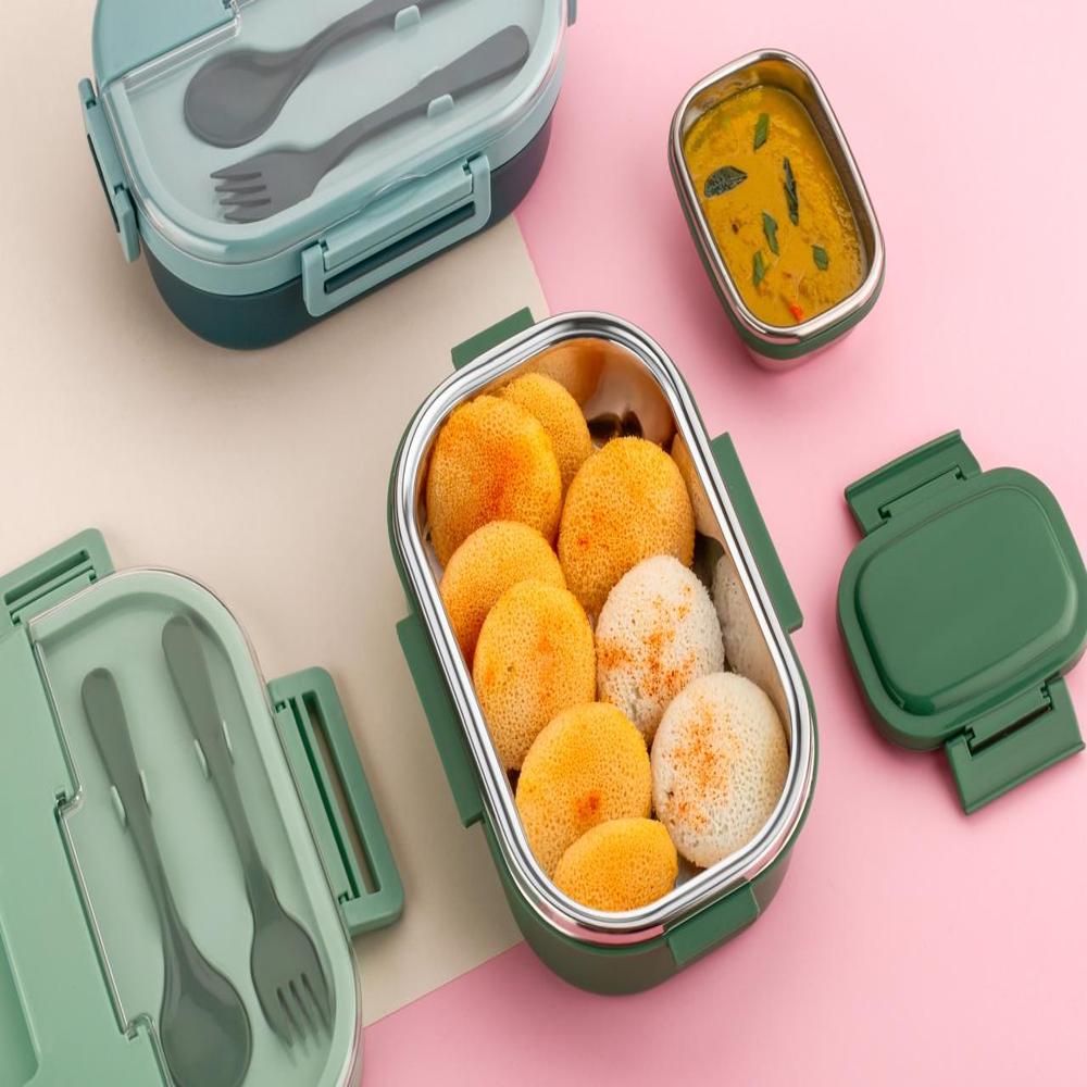 Stainless Steel Lunch Box-RETRO LUNCHBOX