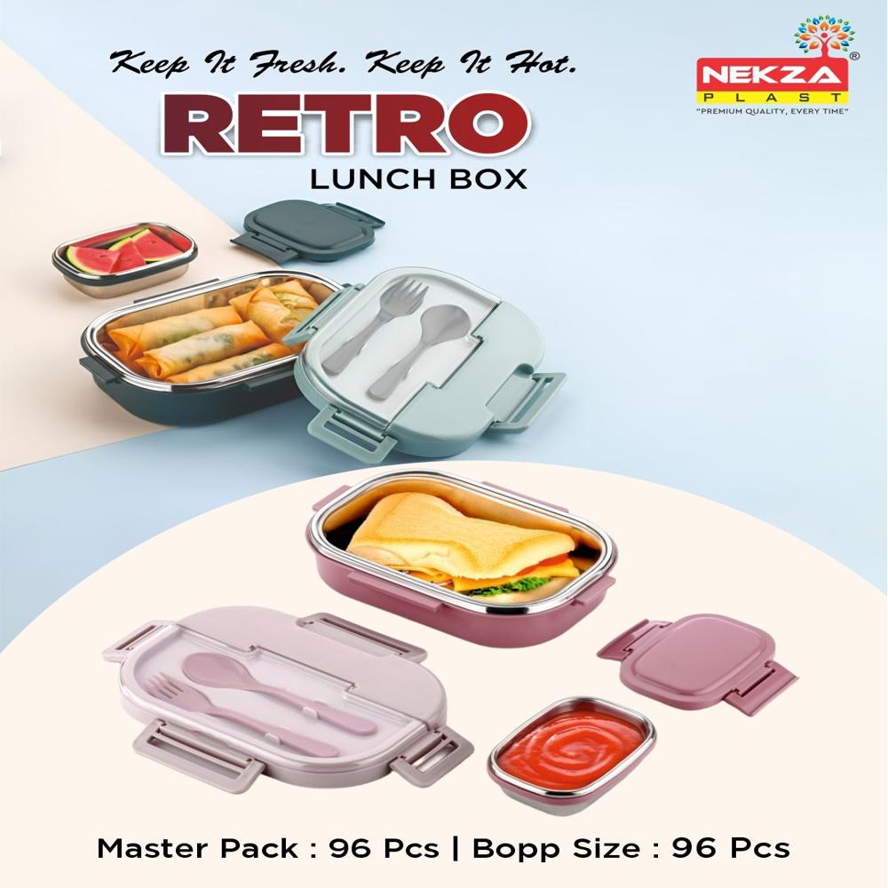 Stainless Steel Lunch Box-RETRO LUNCHBOX