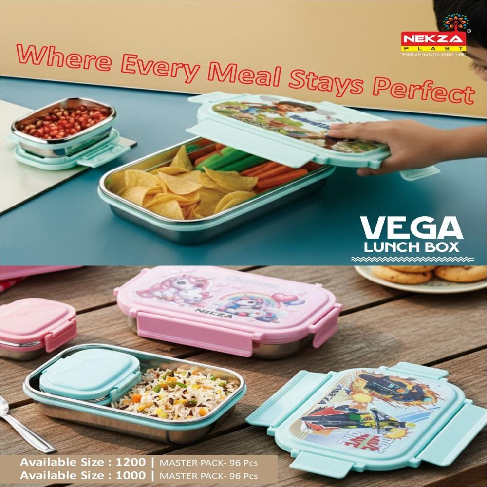 1000 ML STEEL KIDS LUNCHBOX-VEGA 1000