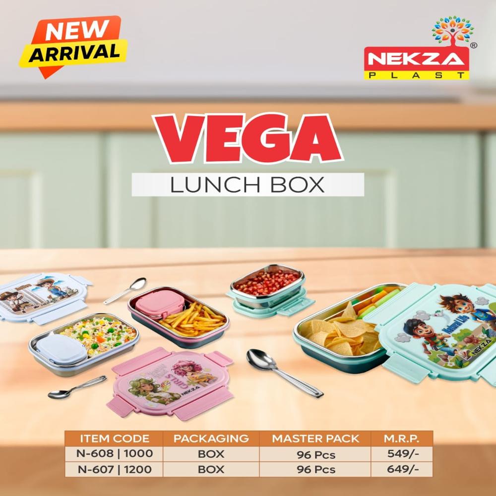 1000 ML STEEL KIDS LUNCHBOX-VEGA 1000