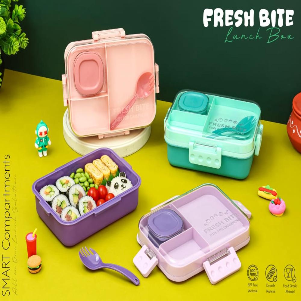 KIDS AIRTIGHT PLASTIC LUNCHBOX-FRESHBITE LUNCHBOX