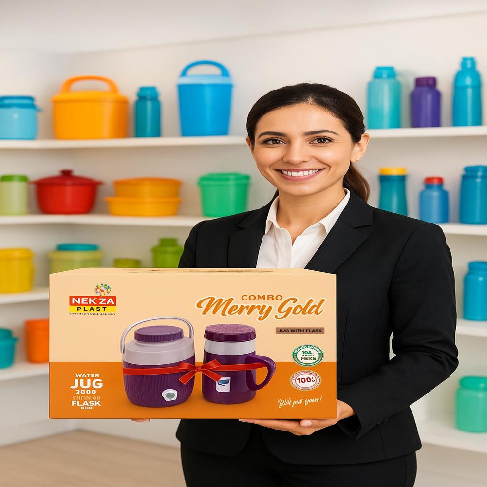 Plastic water jug, Flask Nekza Plast combo set-Merrygold Combo Set