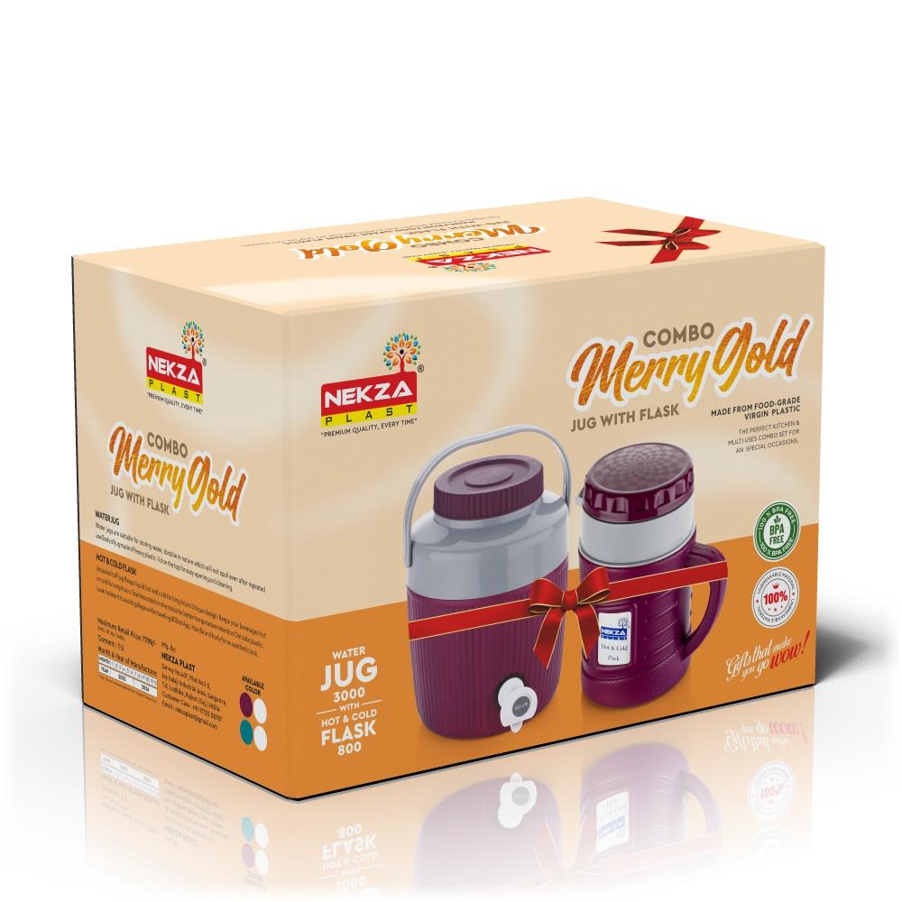 Plastic water jug, Flask Nekza Plast combo set-Merrygold Combo Set
