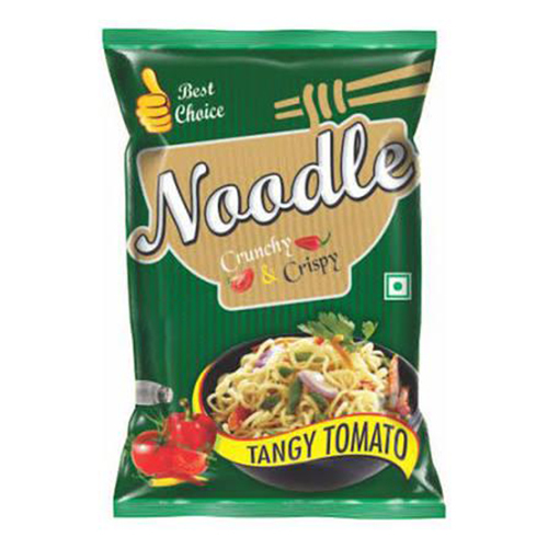 Printed Noodles Pouch - Laminated Plastic, 300x200x80 Mm, Multicolor Rotogravure | Heat Sealable, Moisture Resistant, Leak-proof