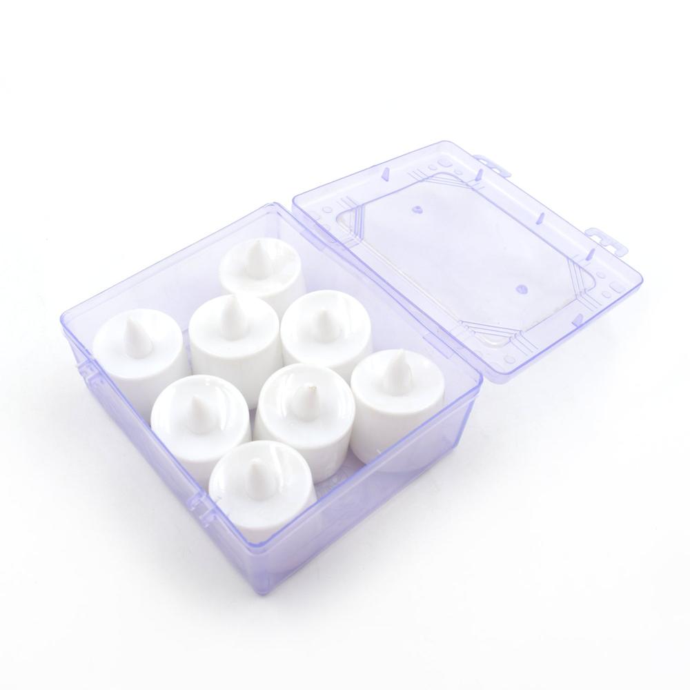 Pink Flameless LED Tealights for Festive Home Decor (Pack of 8)