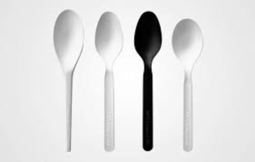 White Plastic Spoon