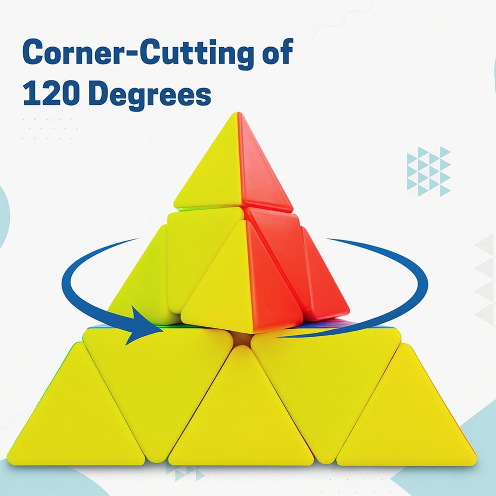 High-speed Triangle Puzzle Cube (1 Pc) - Color: Mix