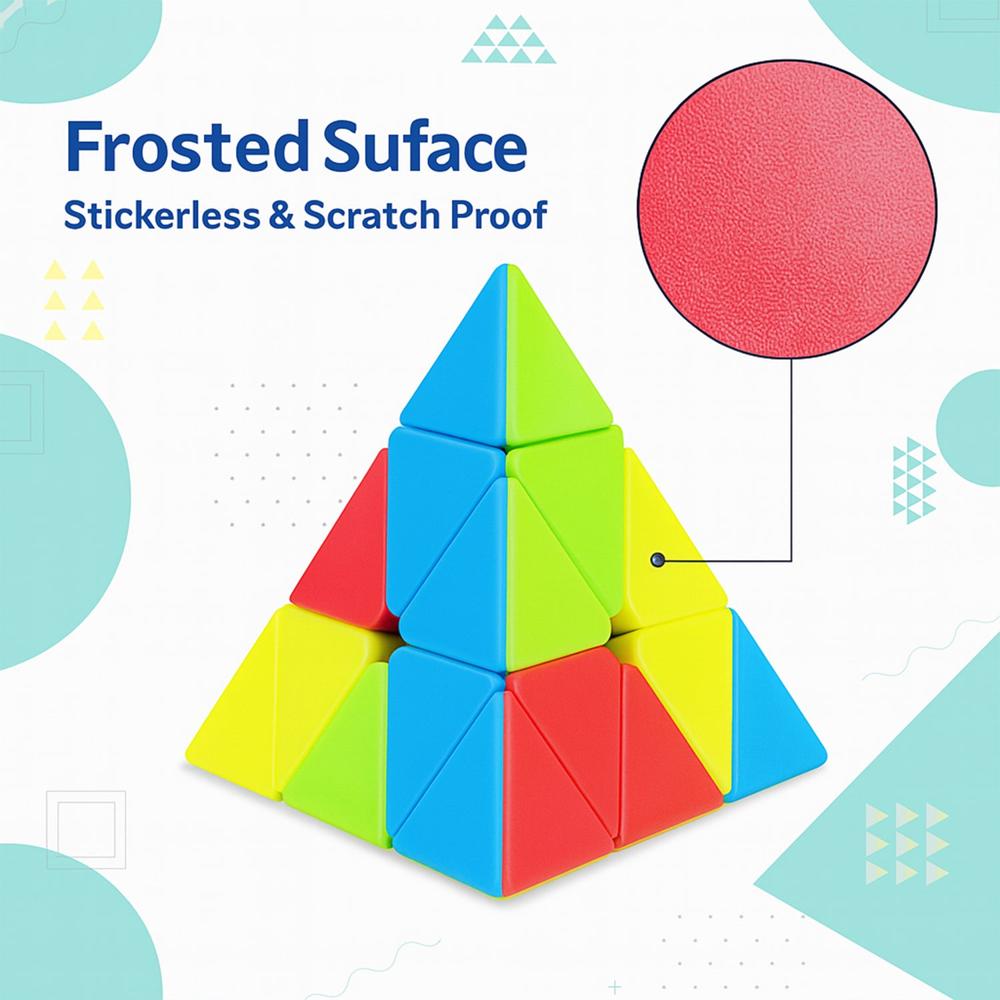 High-speed Triangle Puzzle Cube (1 Pc) - Color: Mix