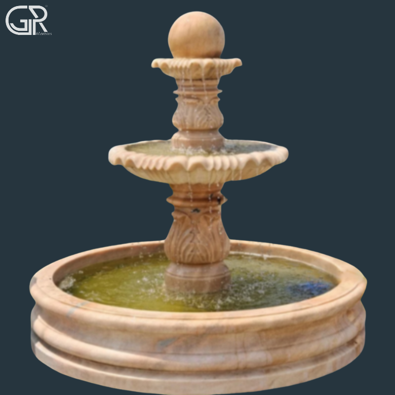 Sandstone 3 Tier Fountain
