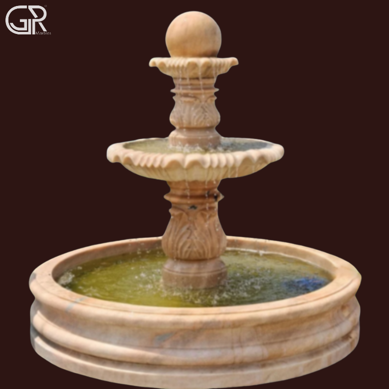 Sandstone 3 Tier Fountain