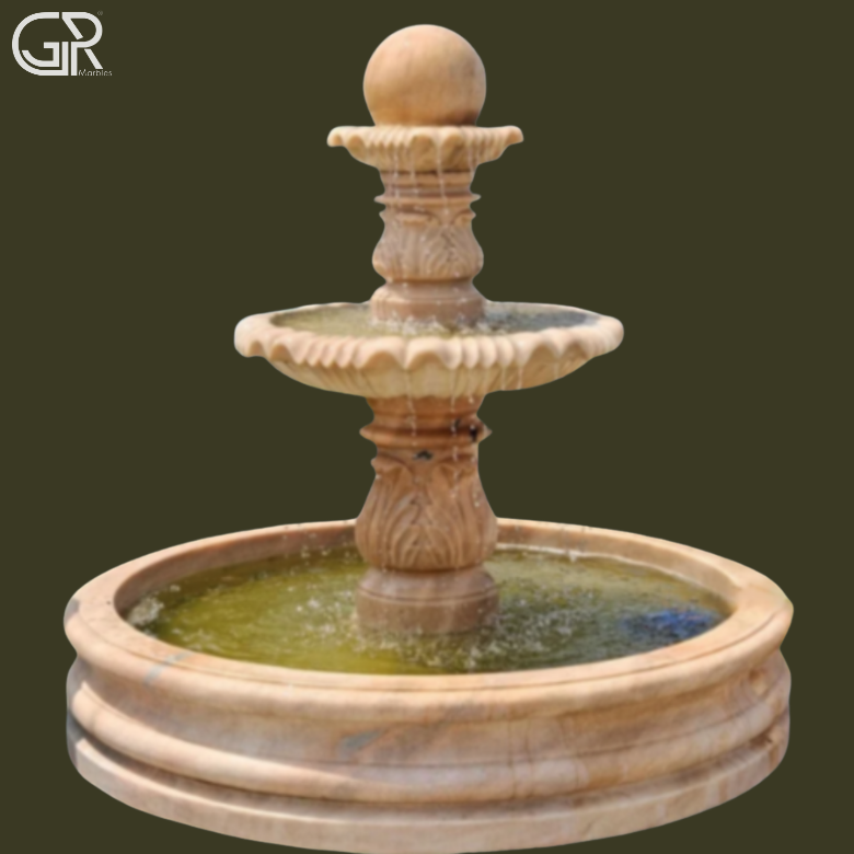 Sandstone 3 Tier Fountain