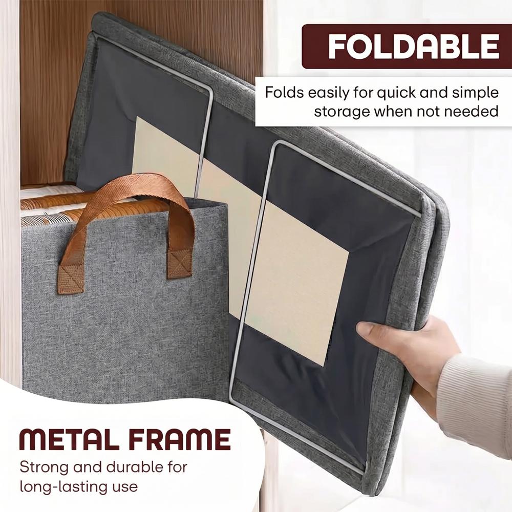 Oxford Cloth Organiser Grey Xl (PP-408) Pack Of-4