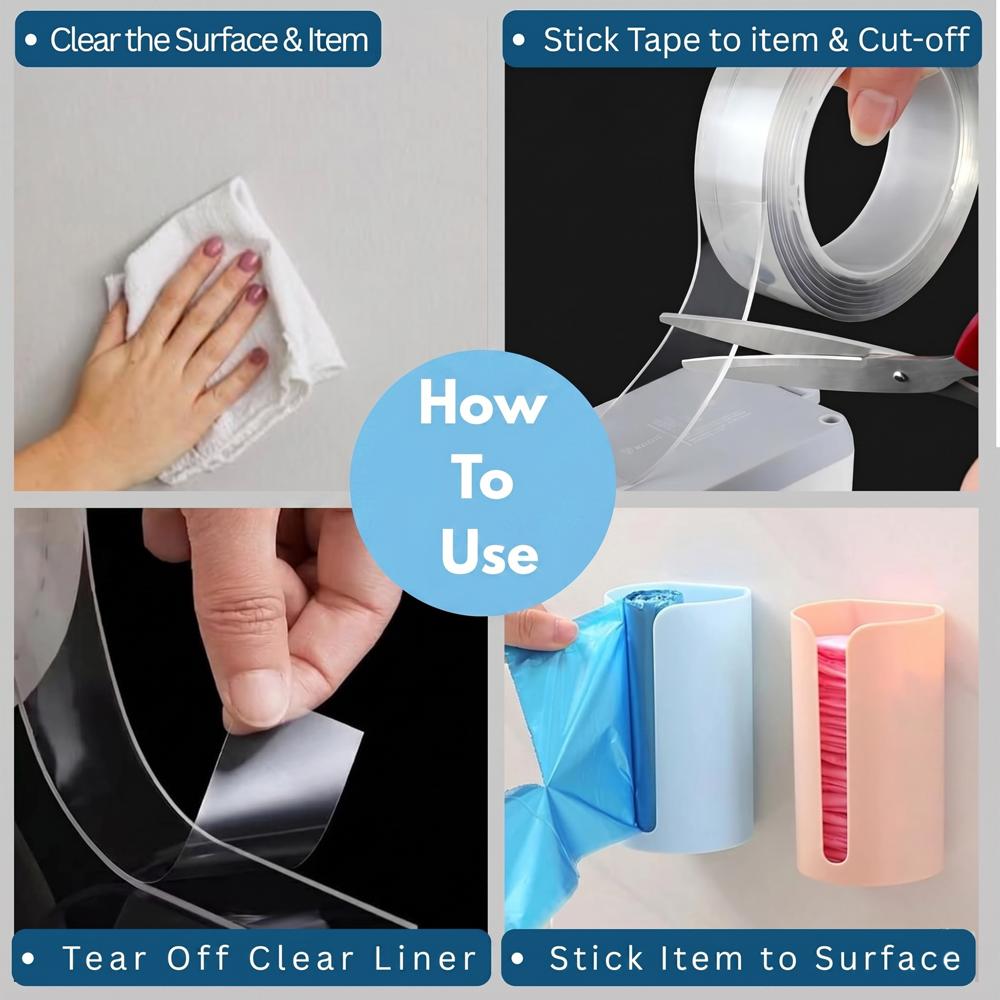 Multipurpose Double Sided Tape 1MM 3M*3Cm (PP-485)