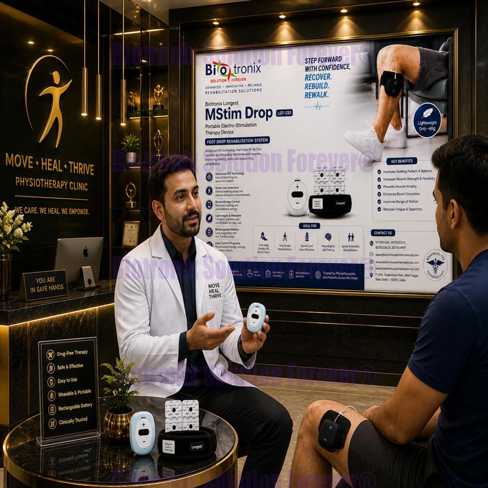 Portable Foot Drop Walking Trainer for Rehabilitation Therapy