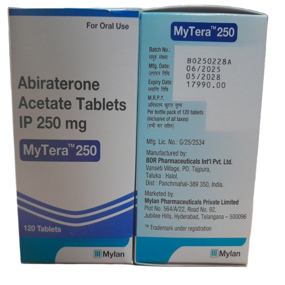 Mytera 250mg - Abiraterone Acetate Tablets