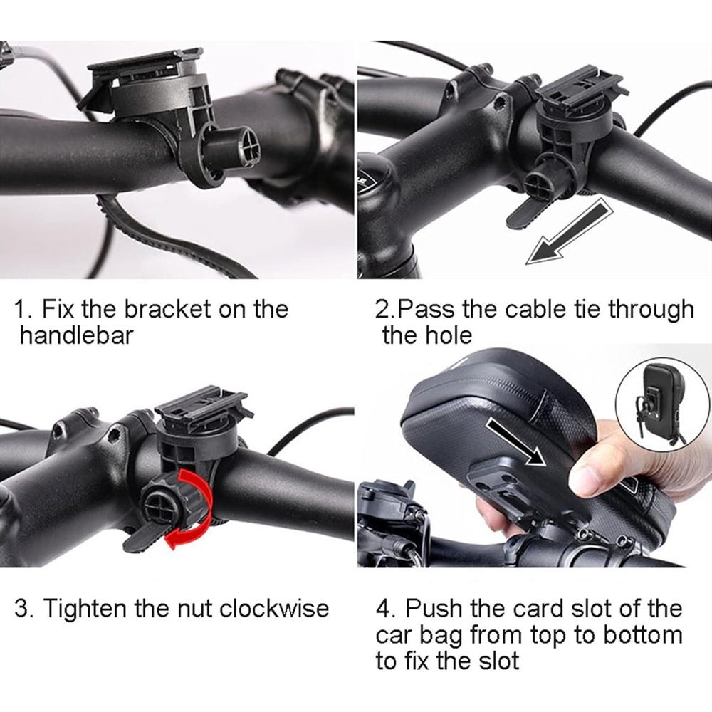 Bike Phone & Mobile Mount Anti Shake and Stable Cradle Clamp with 360 Rotation