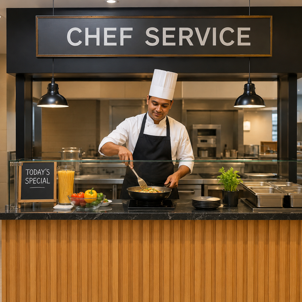 Chef Service Counter - Application: Restaurants