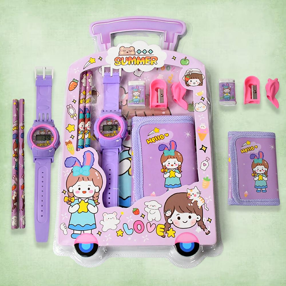 Stationery Set for Kids 7-in-1 School Kit (Pack of 7 Pcs)