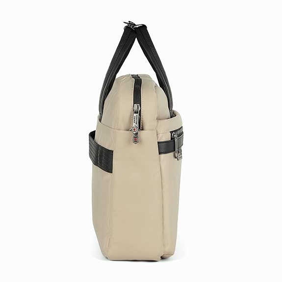 SWISS MILITARY NOMAD Premium Professionals Laptop Bag with Quick Access Pockets Anti-Theft Back Pocket, Trolley Sleeve LB19