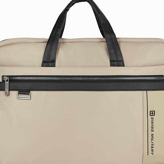 SWISS MILITARY NOMAD Premium Professionals Laptop Bag with Quick Access Pockets Anti-Theft Back Pocket, Trolley Sleeve LB19
