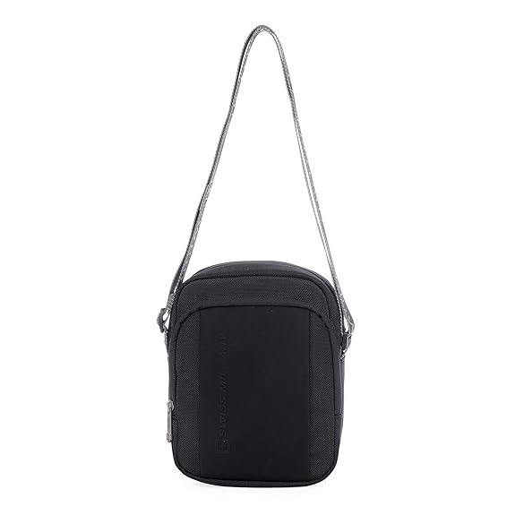 Swiss Military Black Gold Collection Trail Stylish Travel Sling Bag With Multiple Compartments & Compact Crossbody, 4L Capacity Slb11 - Capacity: 4 Ltr