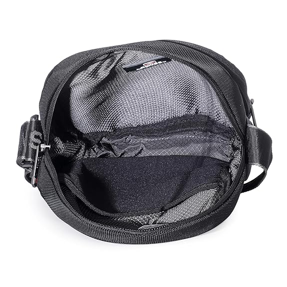 SWISS MILITARY Black Gold Collection Trail Stylish Travel Sling Bag with Multiple Compartments & Compact Crossbody, 4L Capacity  SLB11