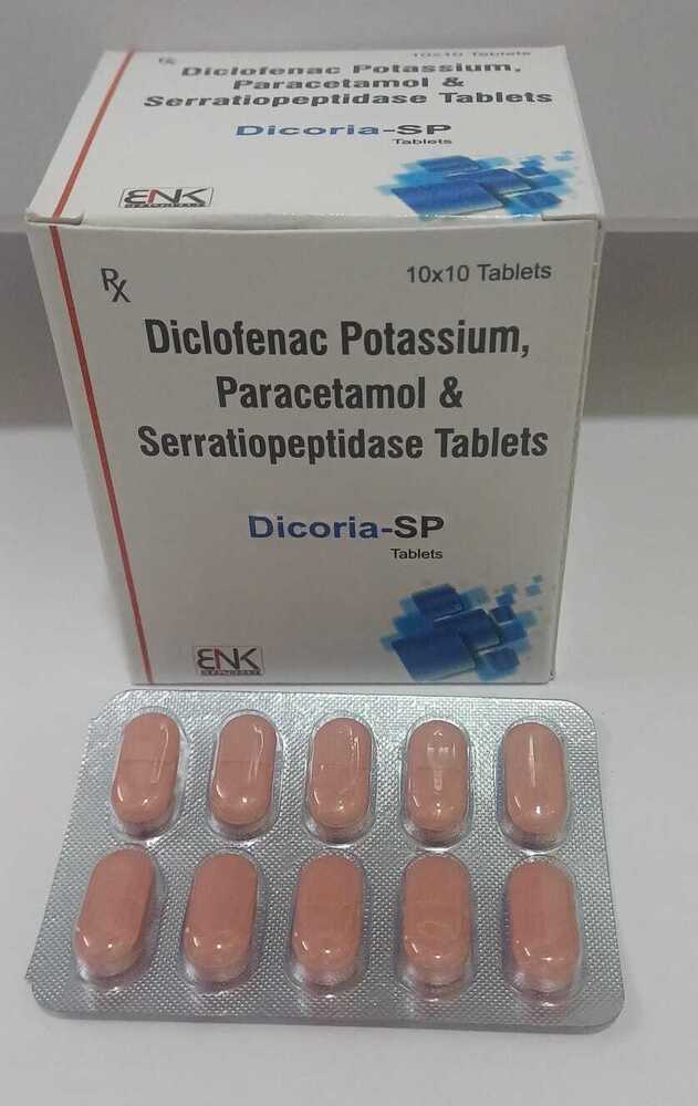Diclofenac Sodium And Serratiopeptidase Tablets