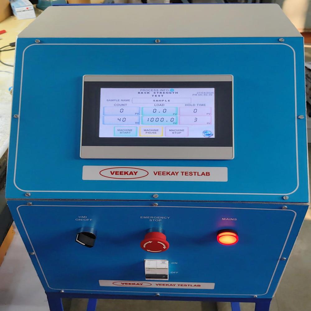 HMI Based Back Strength Test  Panel