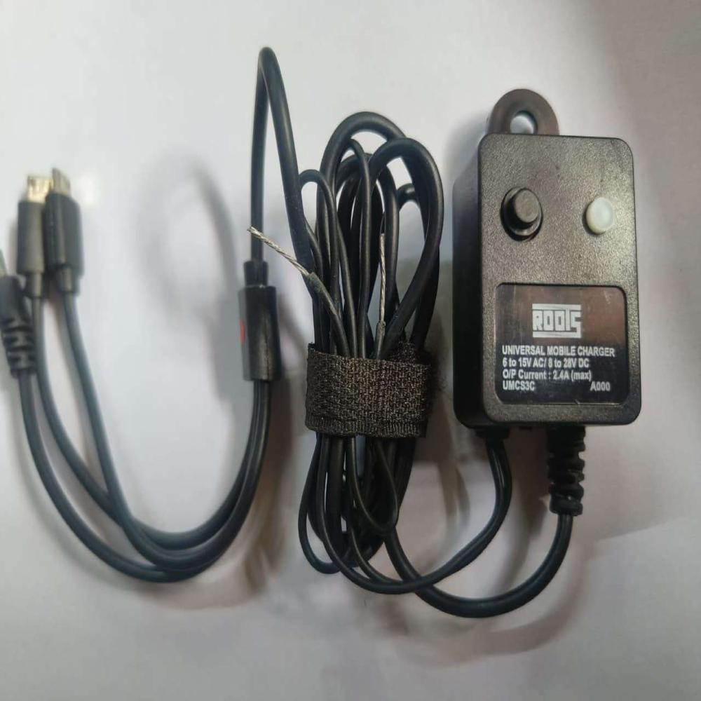 Roots Universal Mobile Charger with Switch (3 pin)