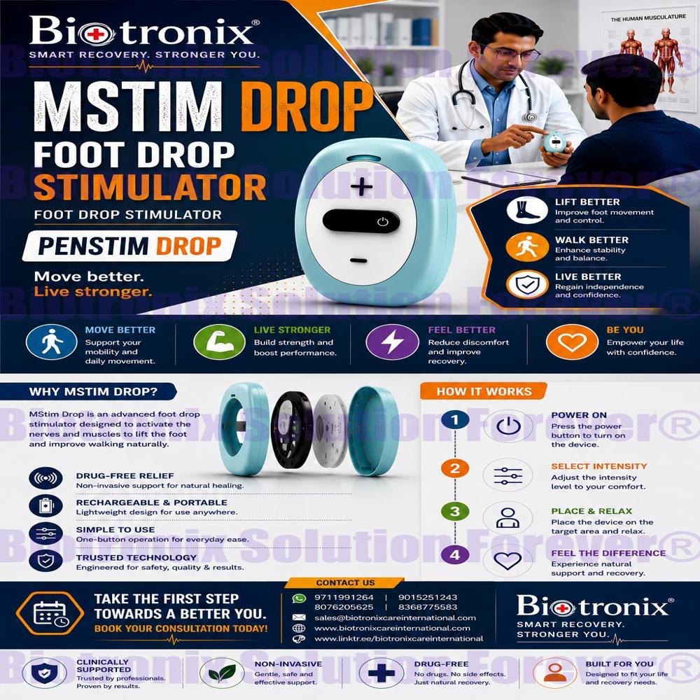 Functional Electrical Foot Lift Therapy Device Portable Model