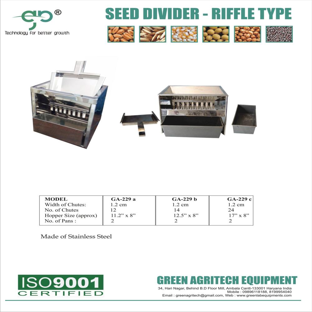 Riffle Grain Divider - Accuracy: High Sample Division Accuracy