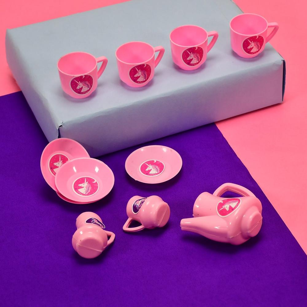 Tickles Tea toy Set | Coffee Kitchen Plastic Set Toy for Kids, Boys & Girls (15Pcs)