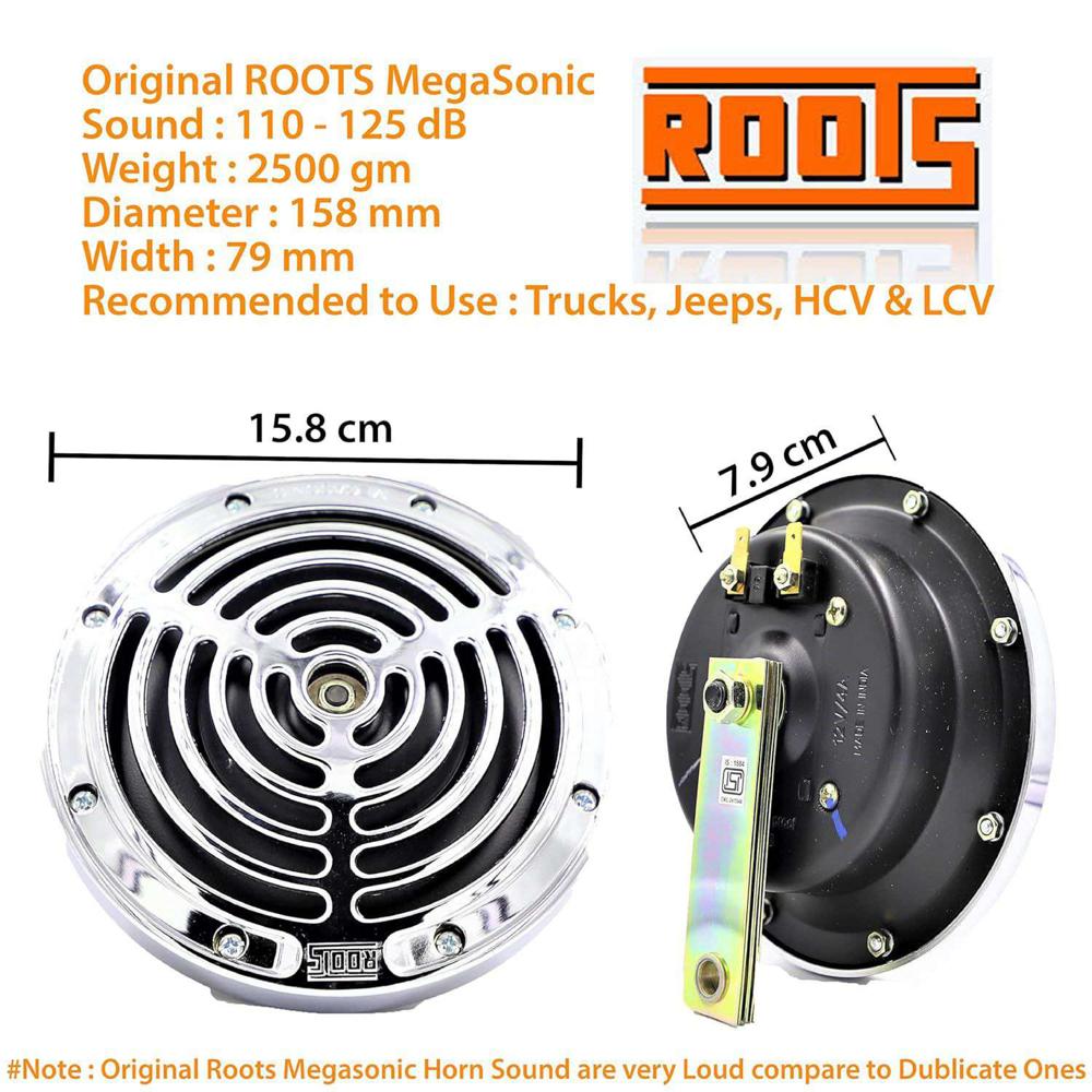 Roots Megasonic Horn 12v (High & Low)