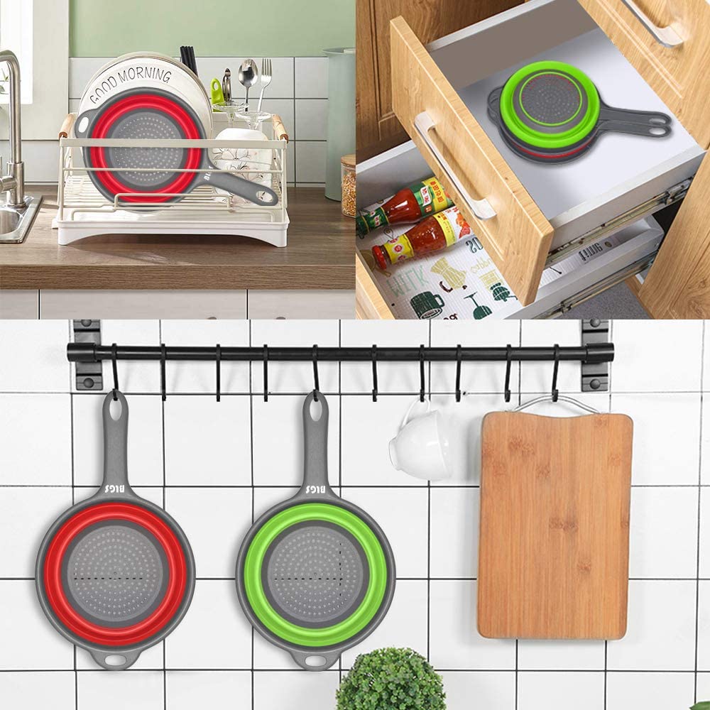 Foldable Silicone Colander for Fruit & Veggies