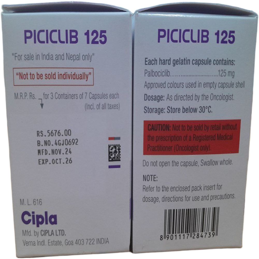 Piciclib 125mg - Palbociclib Capsules