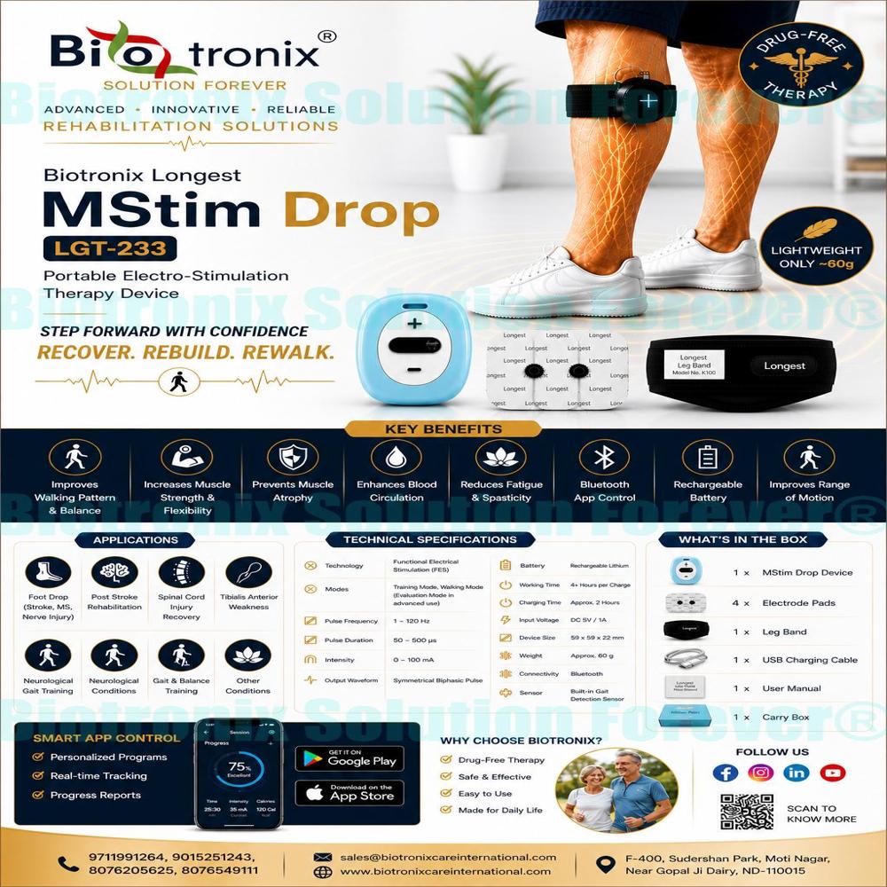 Foot Drop Stimulator for Improved Gait and Balance Recovery