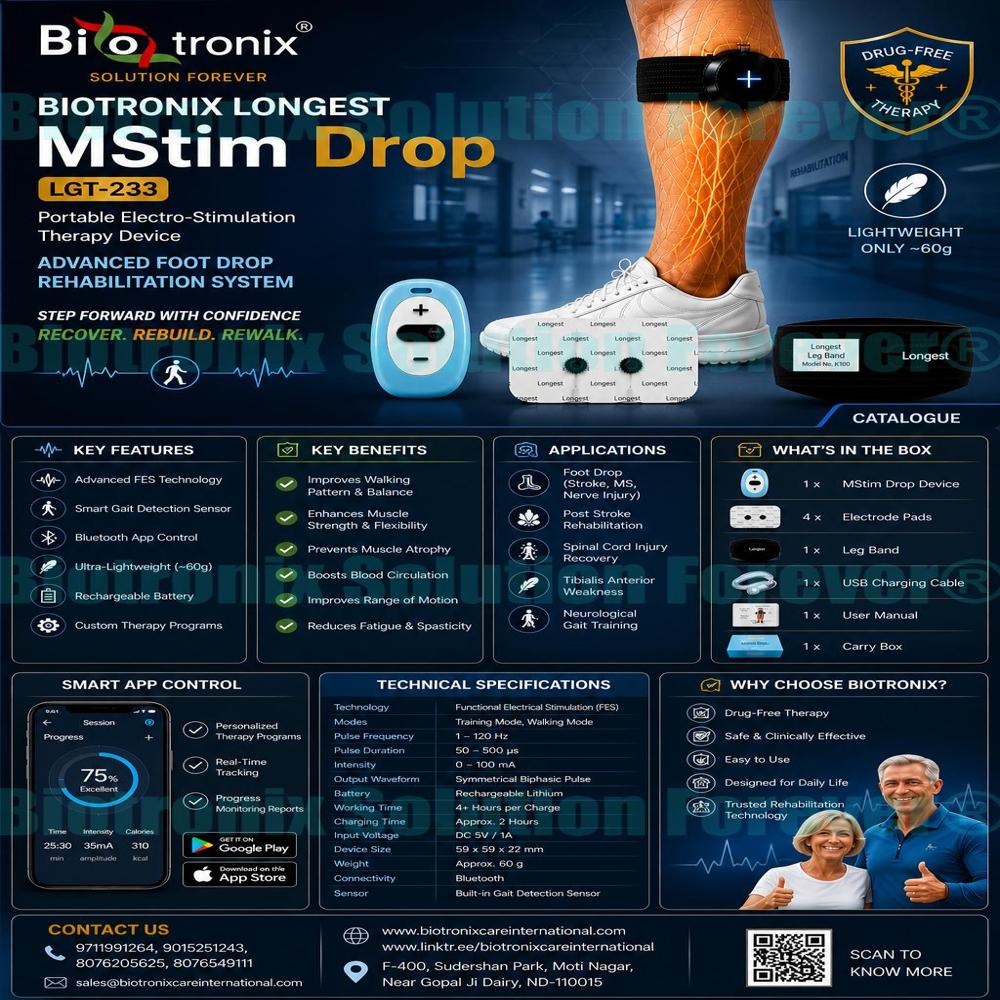 Foot Drop Stimulator for Improved Gait and Balance Recovery