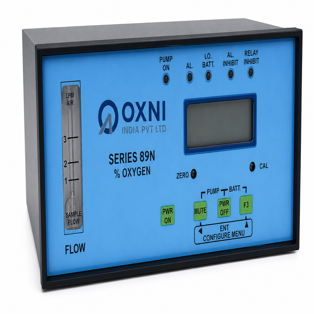 Paramagnetic Oxygen Analyzer - Accuracy: +_1 %