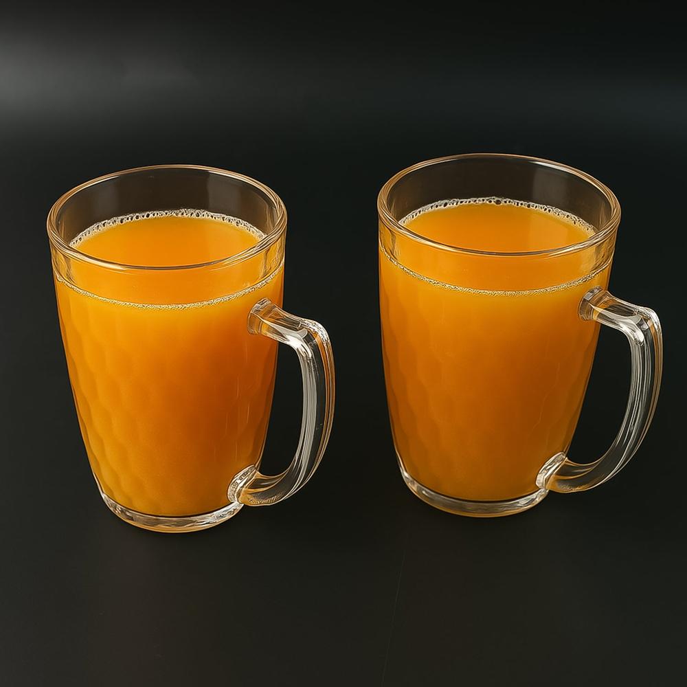 Apex Mocktail Mug Glass (2 Pc Set / 400 Ml) - Color: Mix