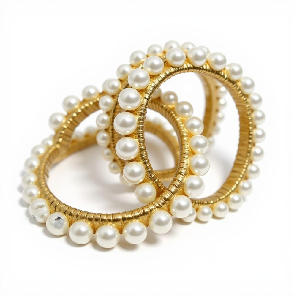 pearl sqaure bangle ghota