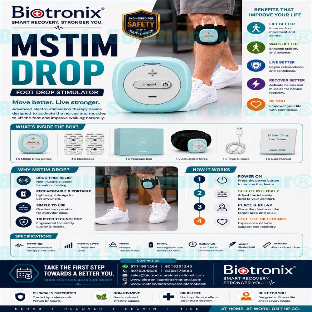 Clinical Foot Drop Rehabilitation Machine for Physiotherapy Centers