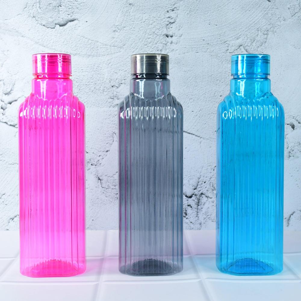Transparent Fridge Water Bottles (3 Pc) - Color: Mix