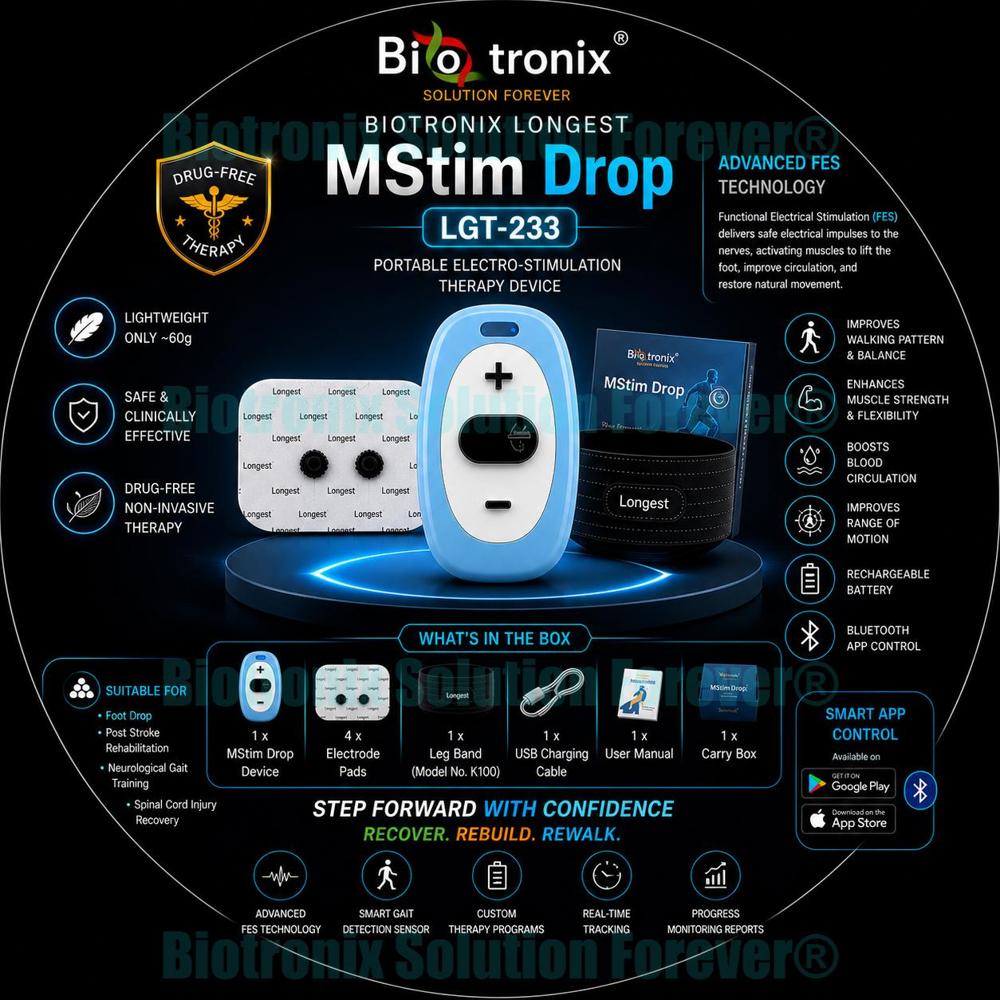 Foot Drop Recovery Electrotherapy Device with Smart Technology