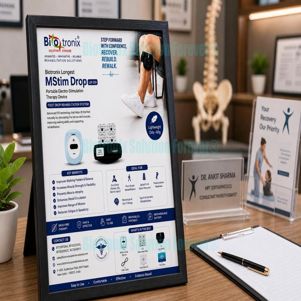 Foot Drop Recovery Electrotherapy Device with Smart Technology