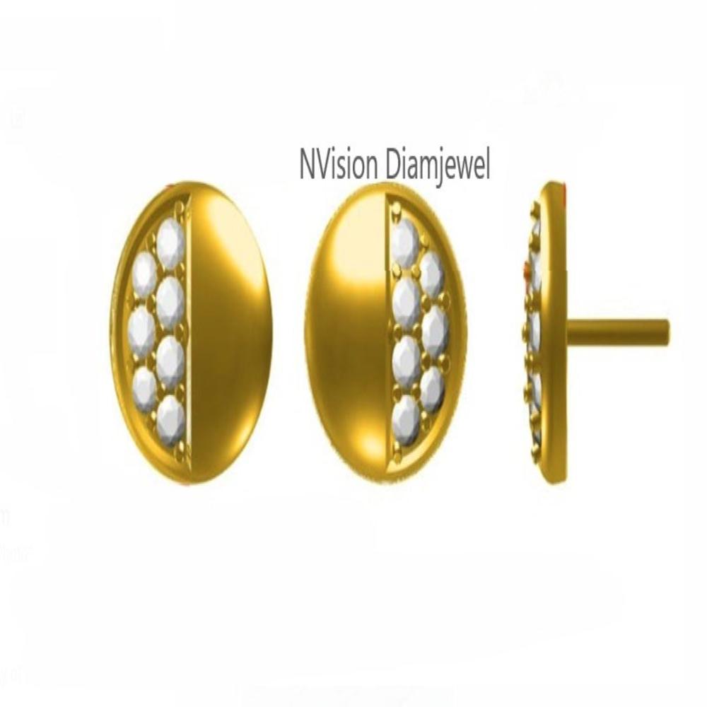 Exquisite 18KTGold & Natural Diamond Minimalist Pendant Set