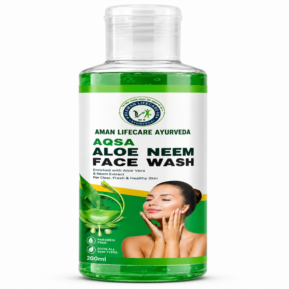 Aqsa Aloe Neem Facewash - Color Code: Light Green