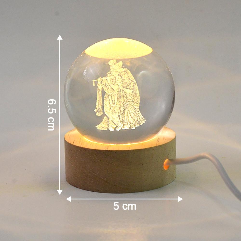 3D Crystal Ball lamps for Bedroom 3D Lamps for Home Decoration 3D Crystal Ball Night Light Gifts for Women Gifts for Men Room Decor Items for Bedroom for Friend and Family(1 Pc)