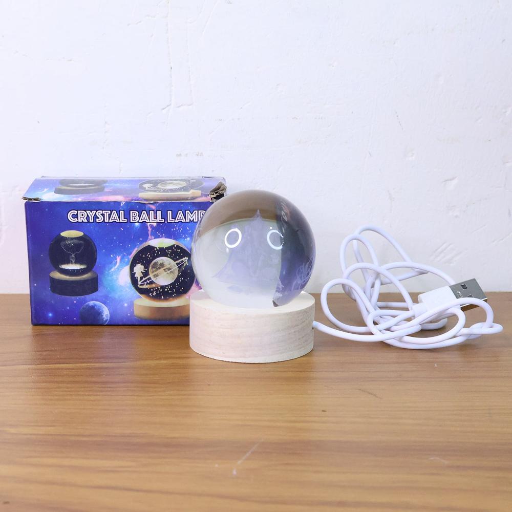 3D Crystal Ball lamps for Bedroom 3D Lamps for Home Decoration 3D Crystal Ball Night Light Gifts for Women Gifts for Men Room Decor Items for Bedroom for Friend and Family(1 Pc)