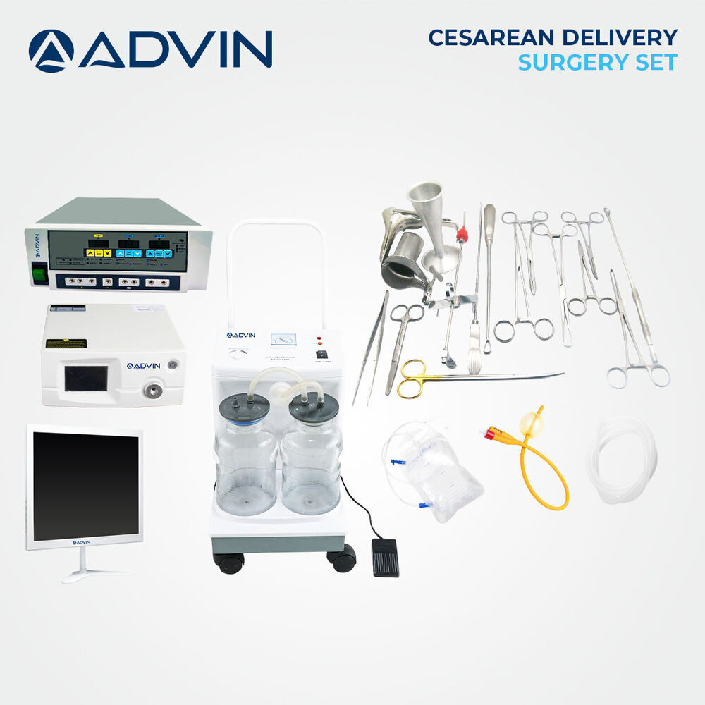 C Section Surgery Set - Stainless Steel & Medical Grade Polymer, 18-24 Pieces | Sterilized, Corrosion Resistant, Ergonomic Surgical Instruments